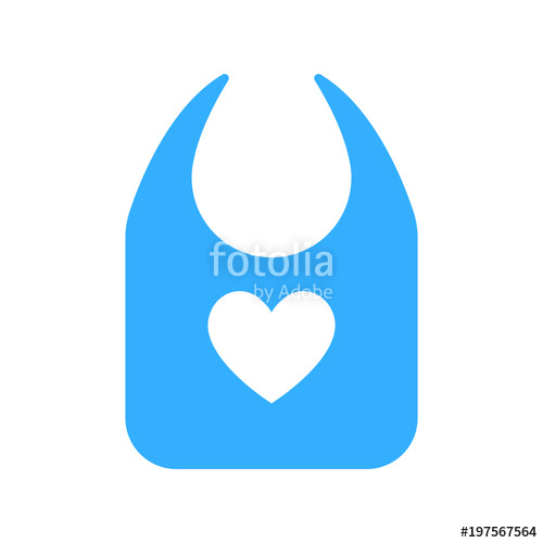 Baby Apron Icon Blue White Color Vector Stock Image And Royalty 500x500 Baby Apron Icon Blue White Color Vector Stock Image And Royalty