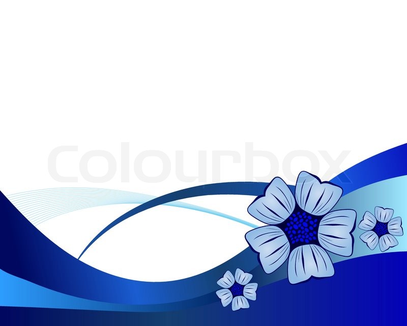 800x640 Blue Flower Vector Background For Use Stock Vector Colourbox
