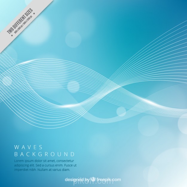 626x626 Waves Blue Bokeh Background Vector Free Download