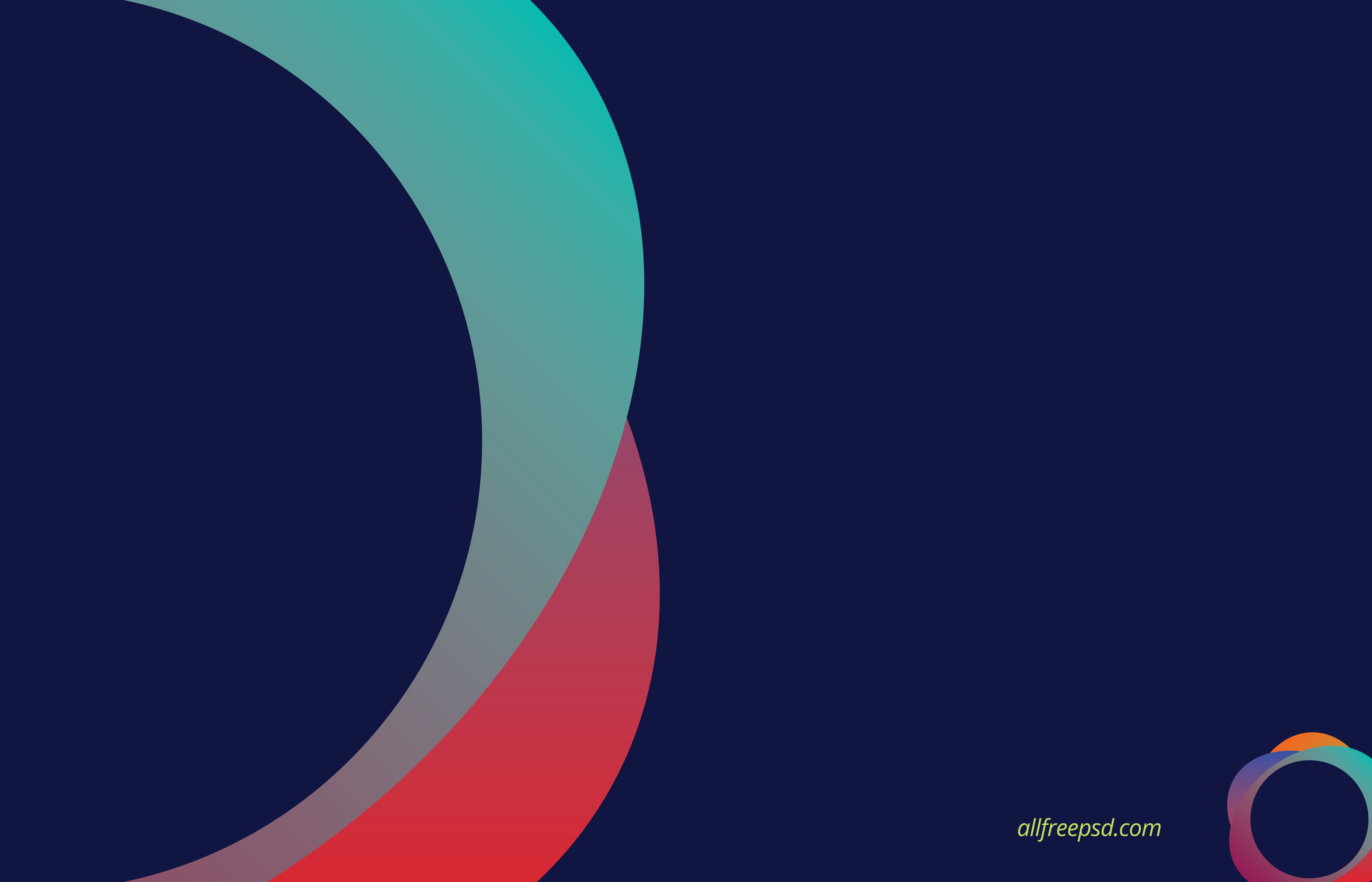 5833x3750 Half Circle Blue Background