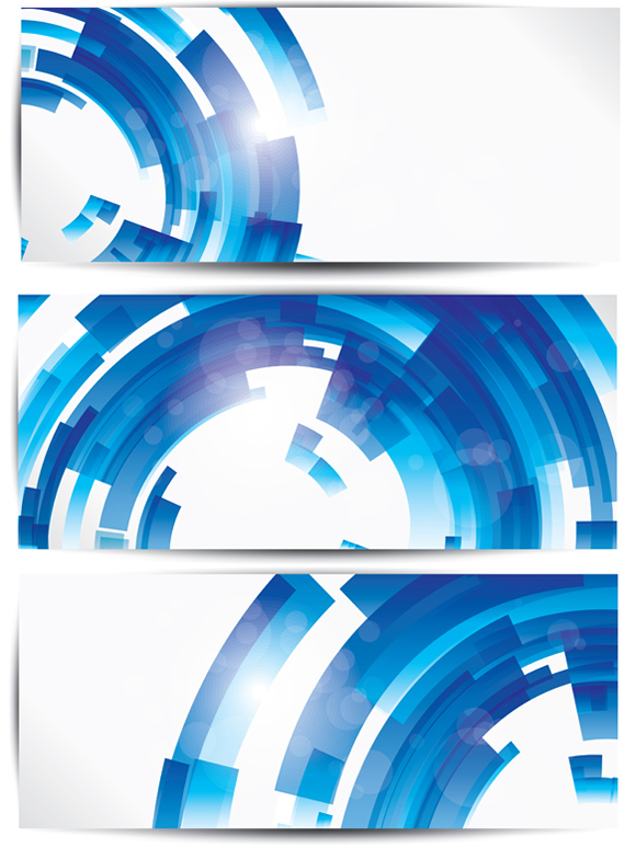 580x774 Abstract Blue Banner Free Vector Graphic Download