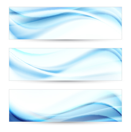427x432 Blue Curves Abstract Banners Vector Free Download