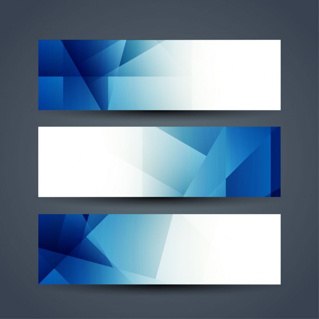 626x626 Blue Polygon Banners Vector Free Download