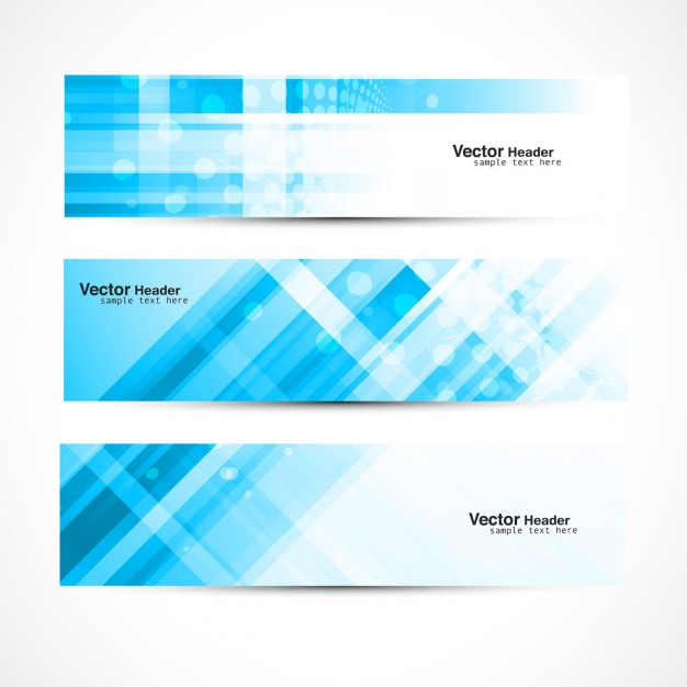 626x626 Abstract Blue Banners Vector Free Download