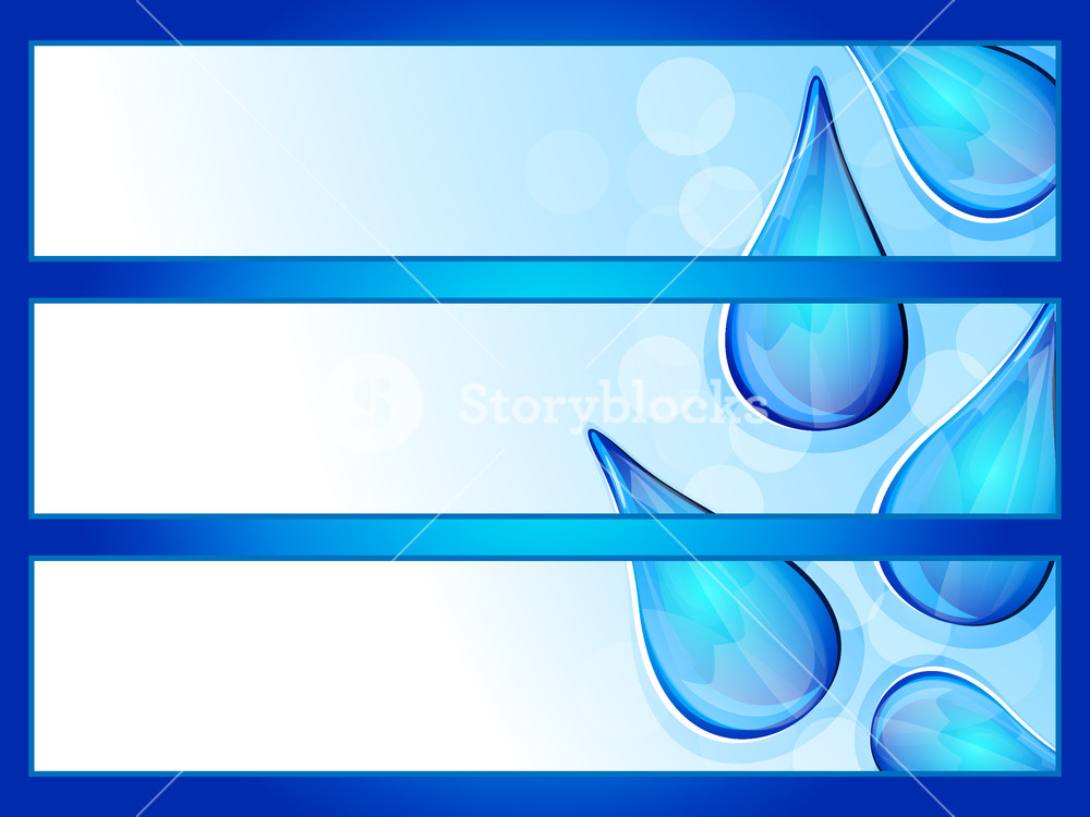 1000x750 Banner Design On Blue Background Vector Royalty Free Stock Image