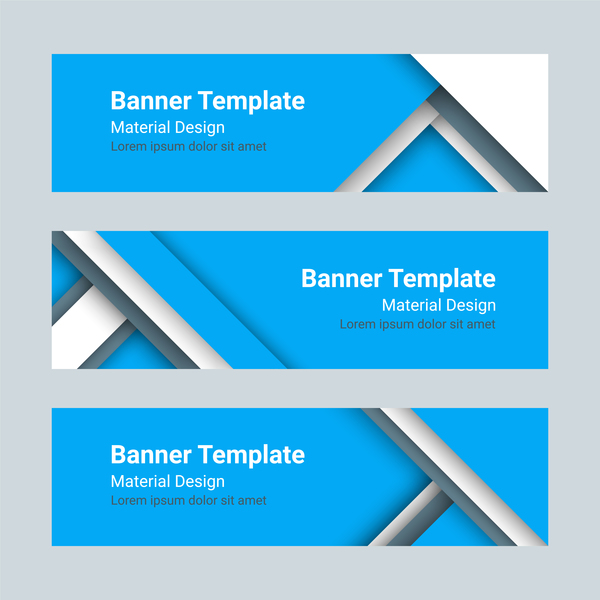 600x600 Banner Template Blue Styles Vector Free Download