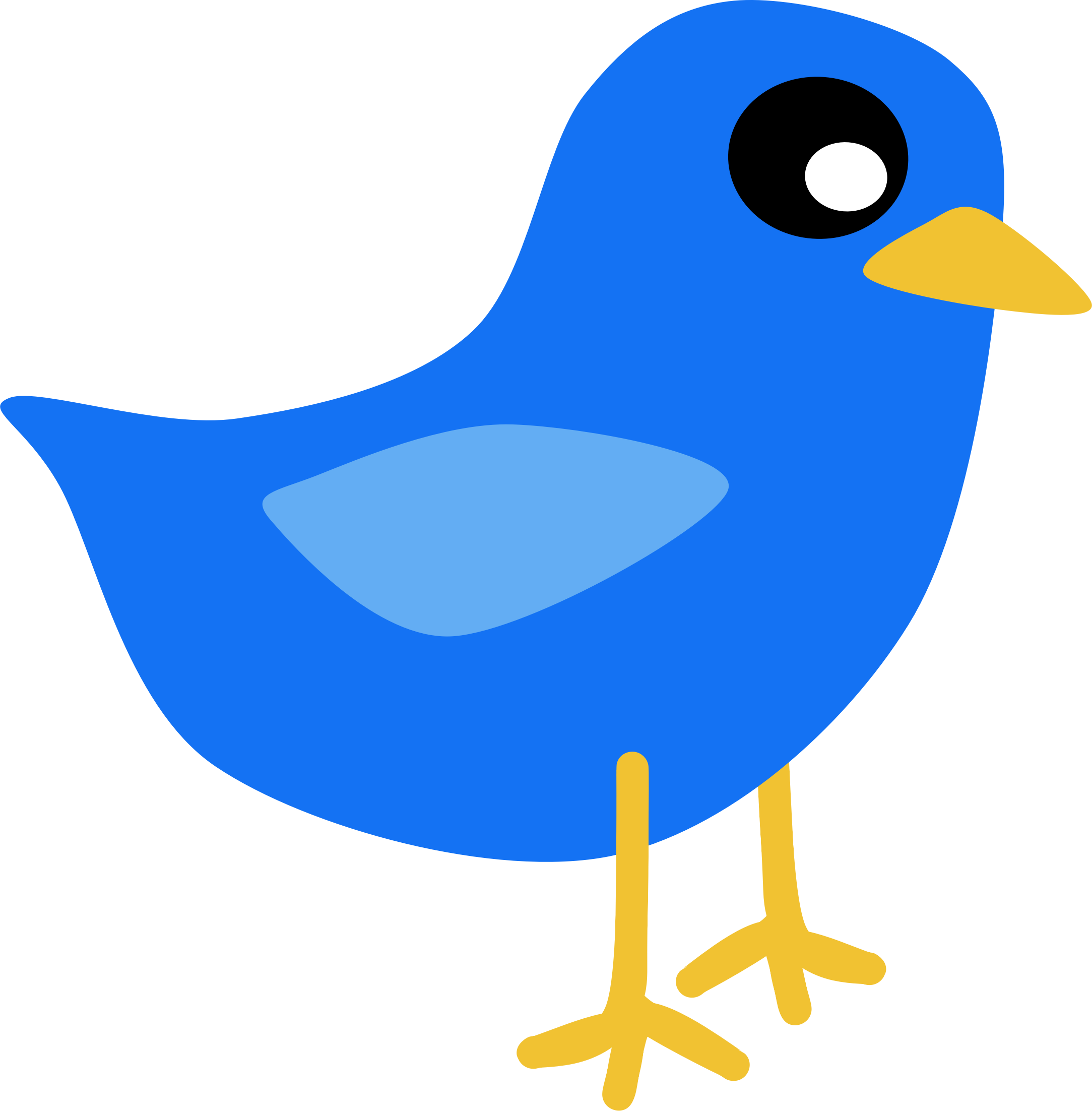 Blue Bird Vector Image 2167x2204 Blue Bird Vector Image