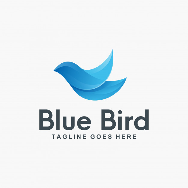 Blue Bird Logo Design Vector Premium Download 626x626 Blue Bird Logo Design Vector Premium Download