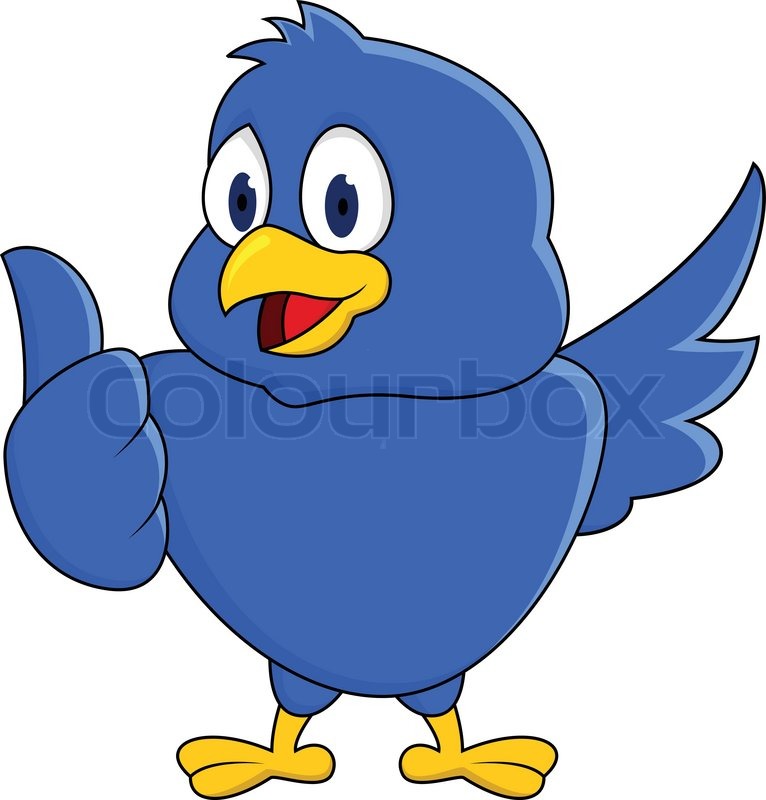 Funny Blue Bird Showing Thumb Up Stock Vector Colourbox 766x800 Funny Blue Bird Showing Thumb Up Stock Vector Colourbox