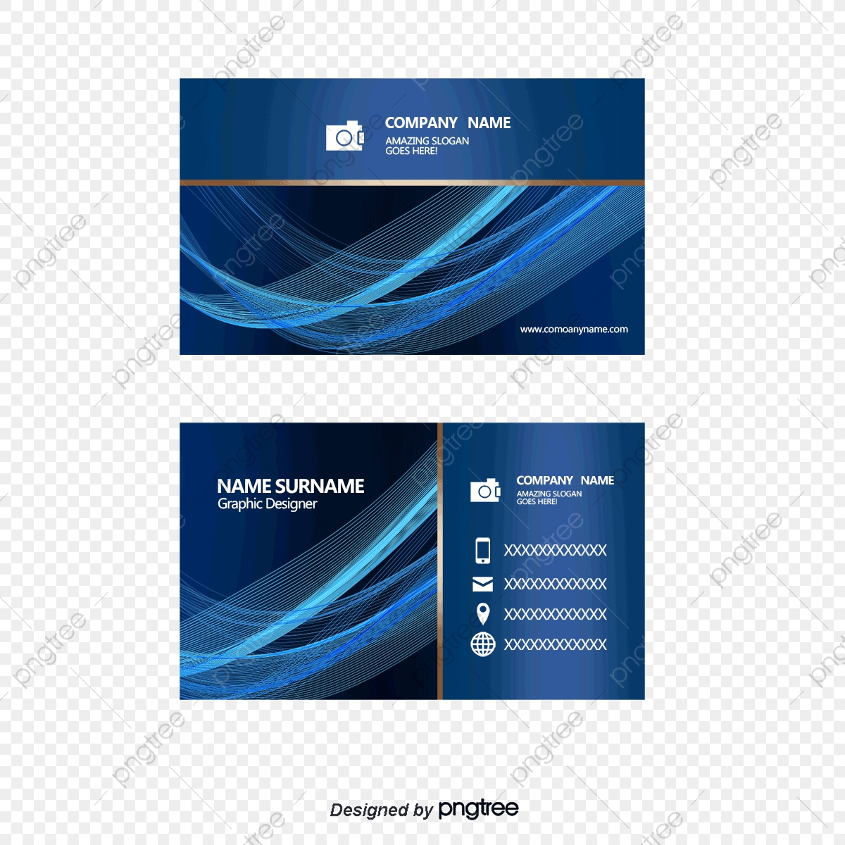 1200x1200 Vector Blue Business Card, Simple Business Cards, Personalized