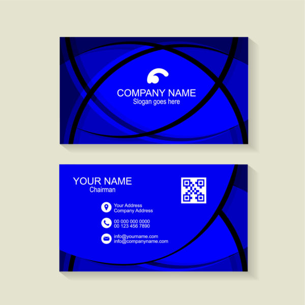 600x600 Blue Business Card Background Free Download