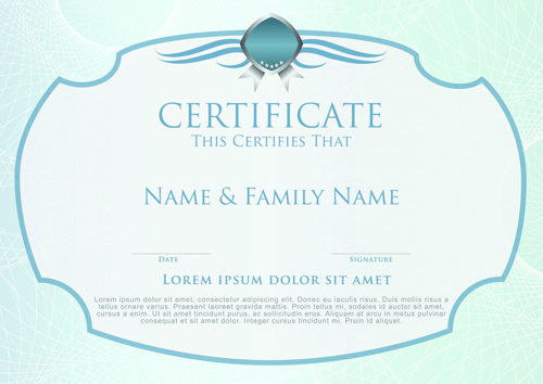 Elegant Certificate Border Free Vector Download 500x354 Elegant Certificate Border Free Vector Download