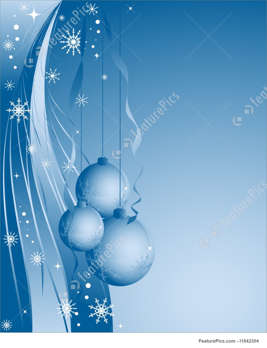 1042x1360 Blue Christmas Vector