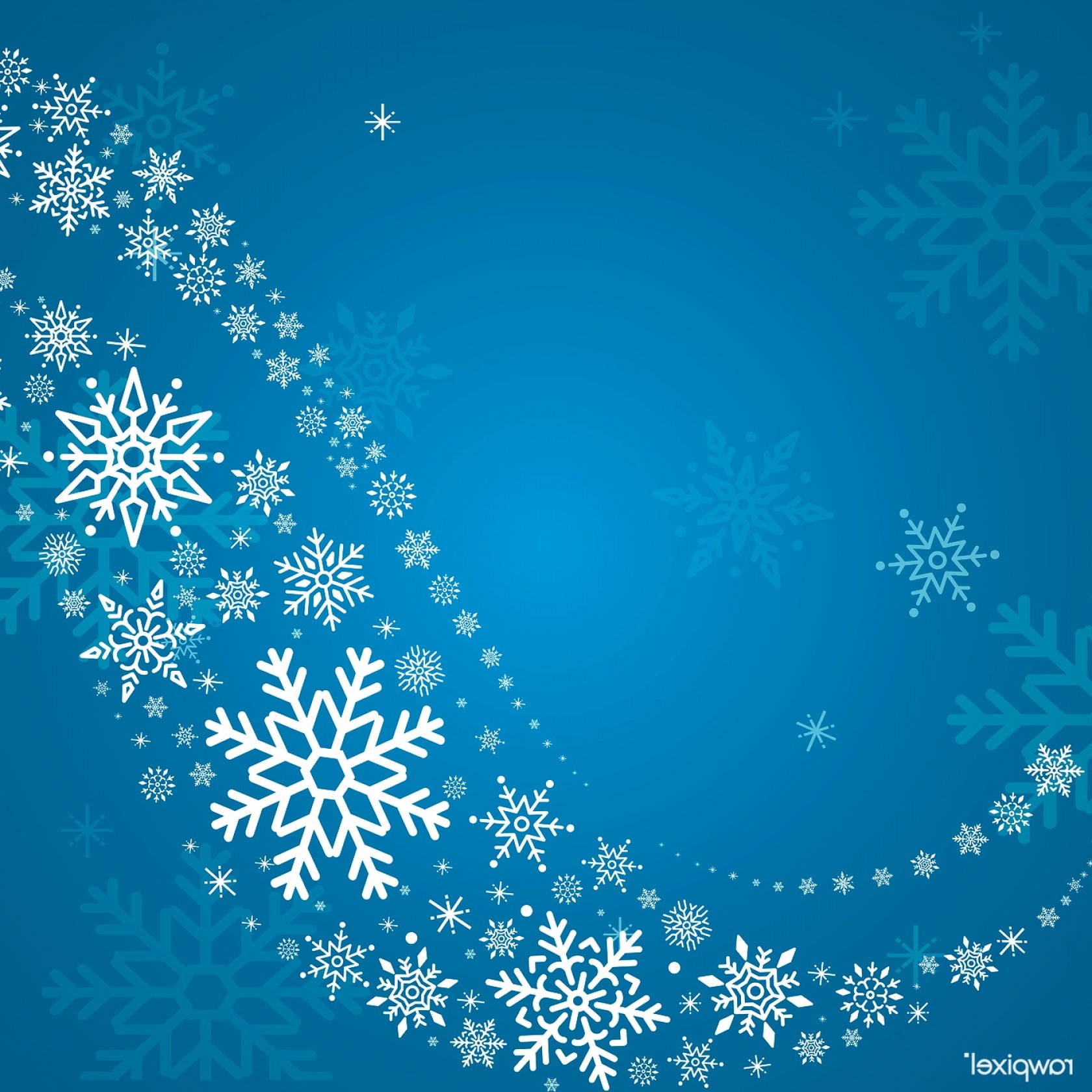 1680x1680 Blue Christmas Winter Holiday Background Snowflake Vector Soidergi