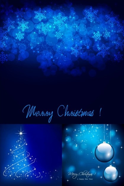 419x629 Luxury Blue Christmas Background Vector Free Vectors Ui Download