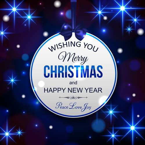 500x500 Shiny Blue Christmas Background Art Vector Free Download