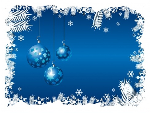 491x368 Vector Blue Christmas Background Free Vector Download