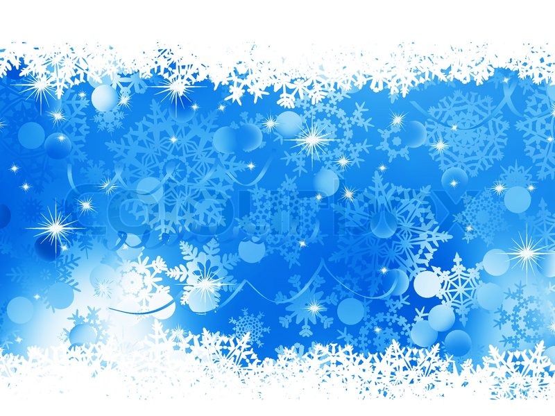 800x600 Blue Christmas Background Stock Vector Colourbox