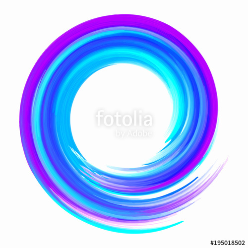 Blue Paintbrush Circle Vector Frame Stock Image And Royalty Free 500x500 Blue Paintbrush Circle Vector Frame Stock Image And Royalty Free