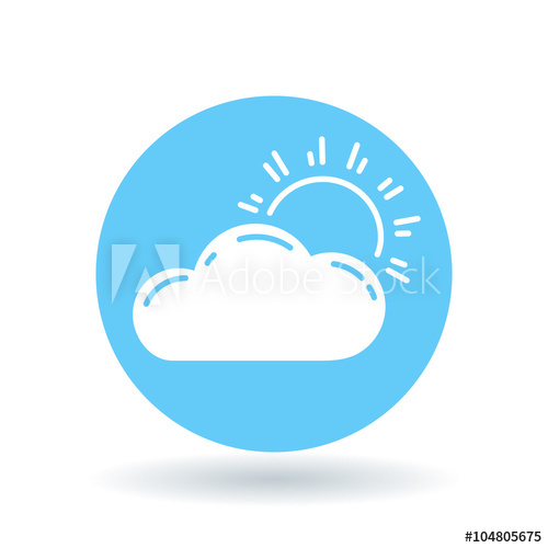 Sun And Clouds Icon Partly Cloudy Sign Sunlight And Clouds 500x500 Sun And Clouds Icon Partly Cloudy Sign Sunlight And Clouds