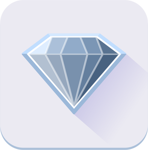 Single Blue Diamond Icon Vector Image 495x500 Single Blue Diamond Icon Vector Image