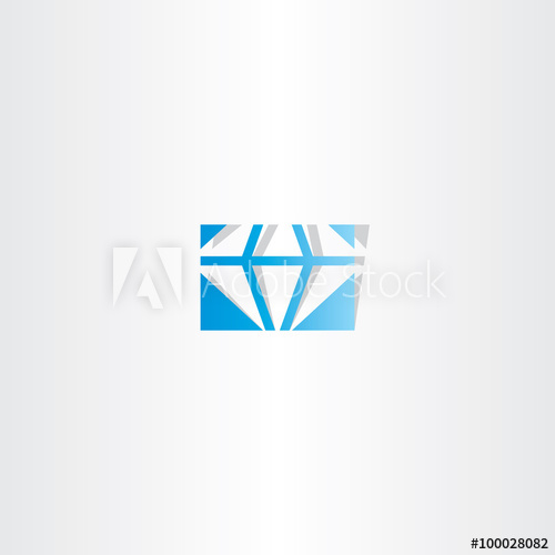 Blue Diamond Vector Logo Icon Sign 500x500 Blue Diamond Vector Logo Icon Sign