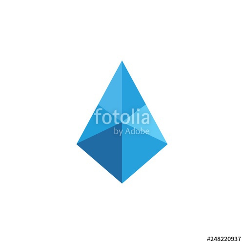 Simple Blue Diamond Vector Logo Design Stock Image And Royalty 500x500 Simple Blue Diamond Vector Logo Design Stock Image And Royalty