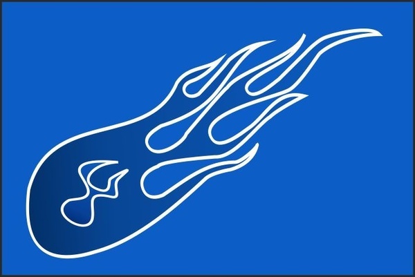 600x401 Blue Flame Free Vector In Coreldraw Cdr