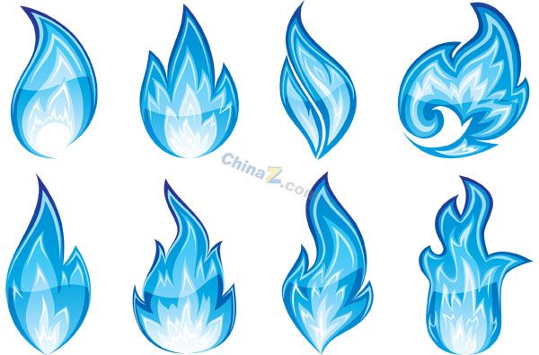 600x395 Flame Vector Blue Flame Cartoon Tattoos In Drawing