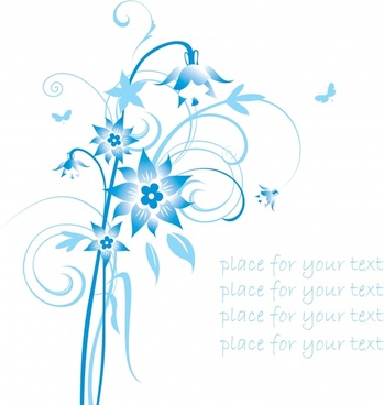 349x368 Blue Pattern Free Vector Download