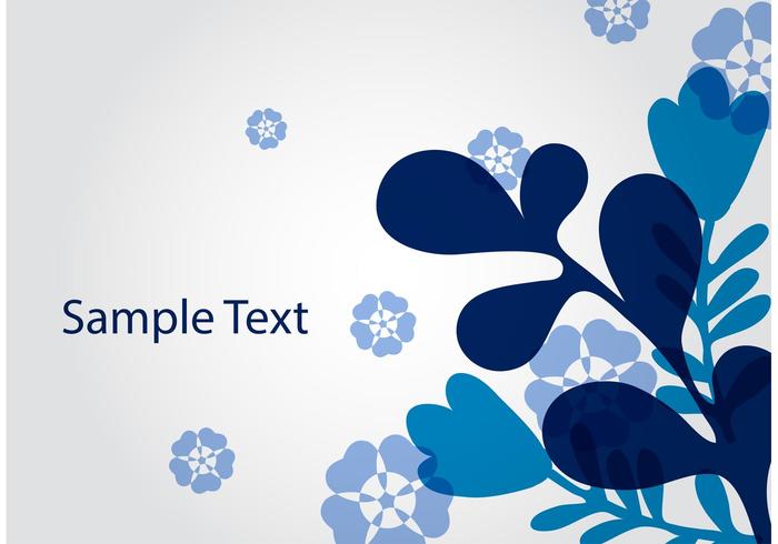 700x490 Blue Abstract Floral Vector Background