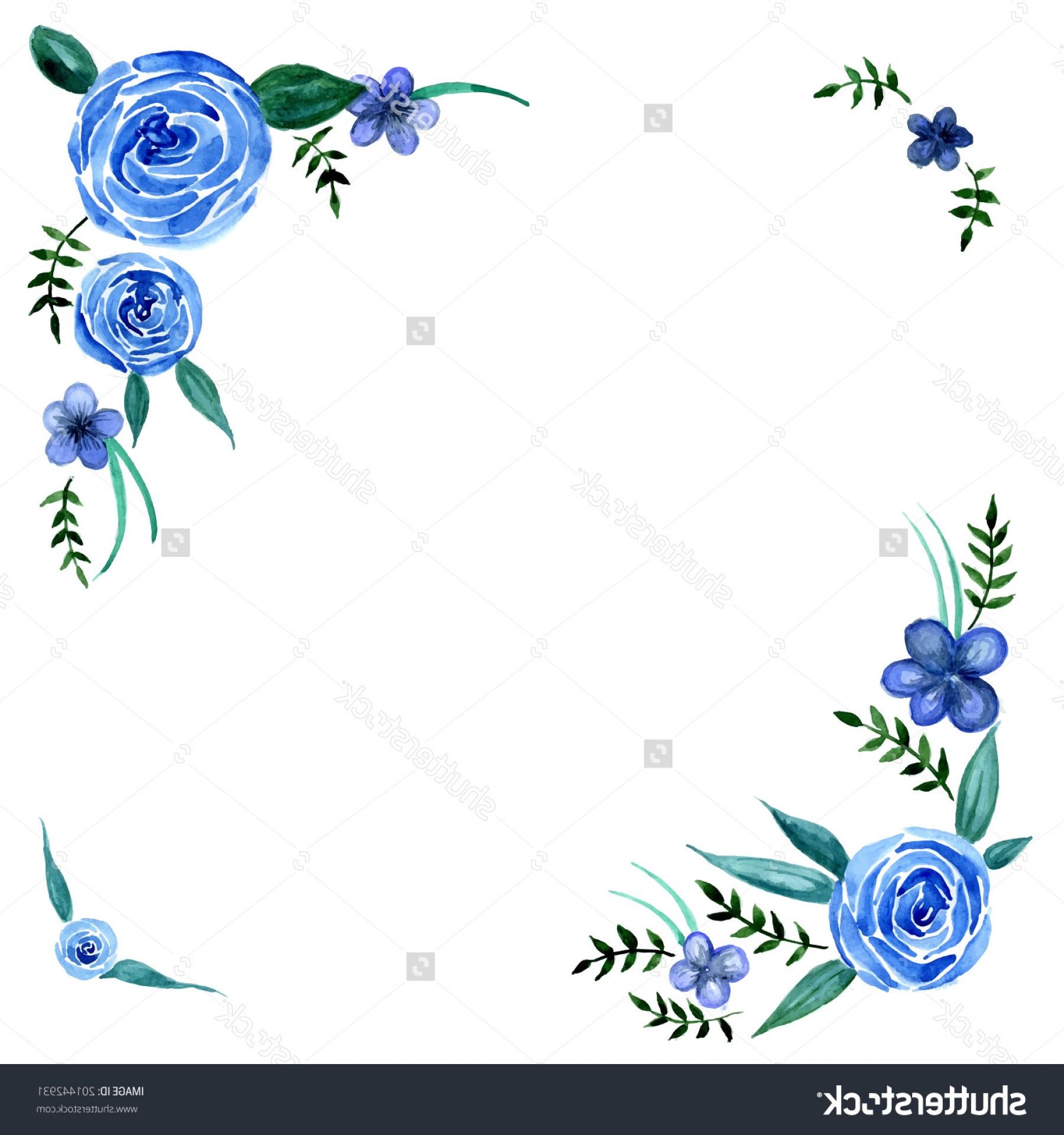 1800x1920 Resultado De Imagem Para Watercolor Blue Floral Vector Floral