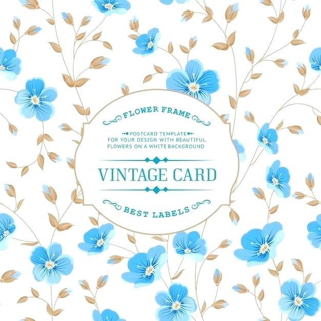626x626 Blue Vintage Flowers Vector