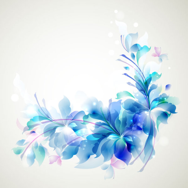 600x601 Blue Color Lily Flower Background Vector Free Download