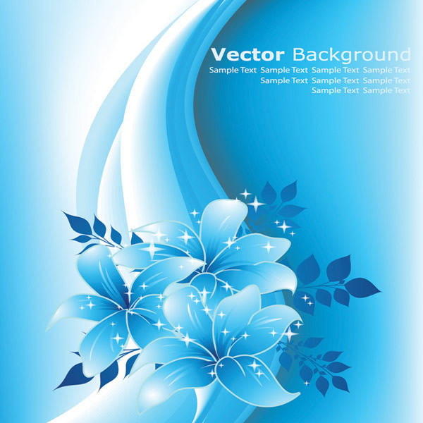 600x600 Light Blue Flower Background Vector Background Free Vector Free