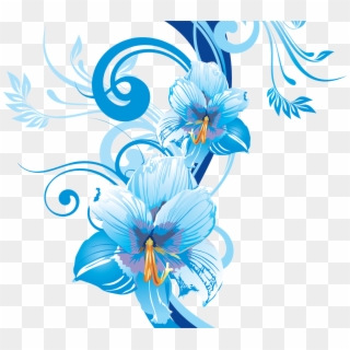 320x320 Blue Flower Vector Png Images, Free Transparent Image Download