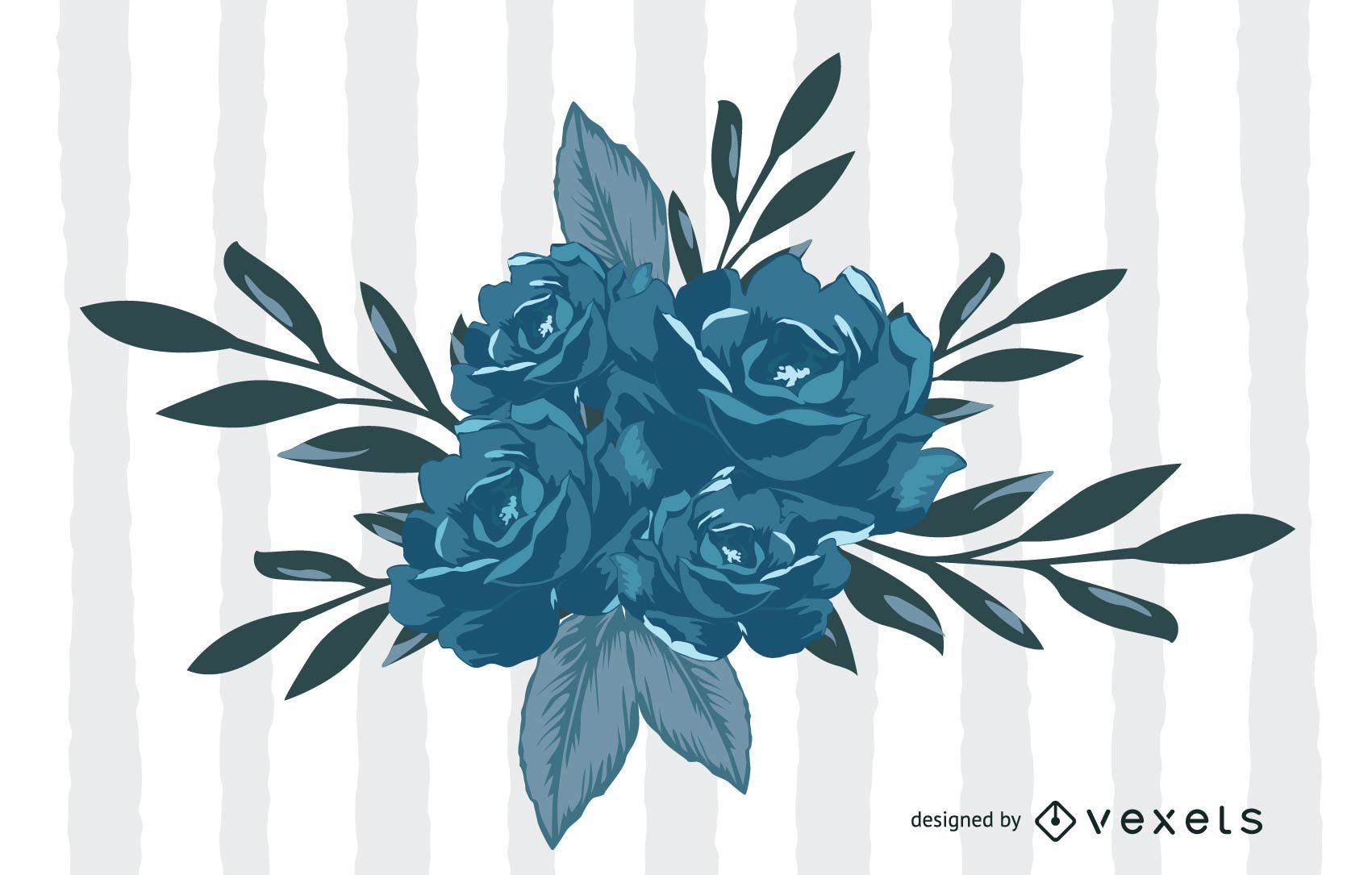 1701x1085 Blue Flowers Vector