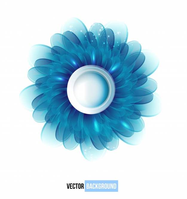 626x665 Vector Chrysanthemum Blue Flower Vector Card Vector Free Download