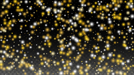 427x240 Gold Glitter Vector Texture On A Black Golden Glow Pattern
