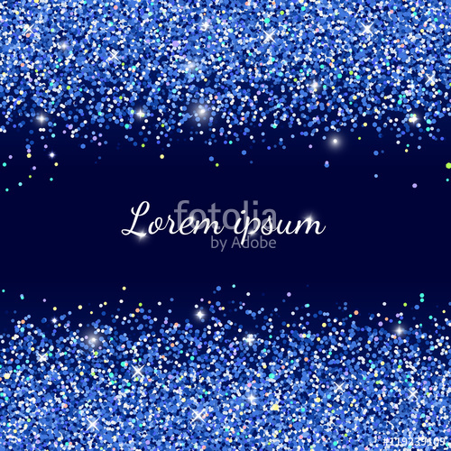 500x500 Background With Blue Glitter Vector Illustration Stock Image