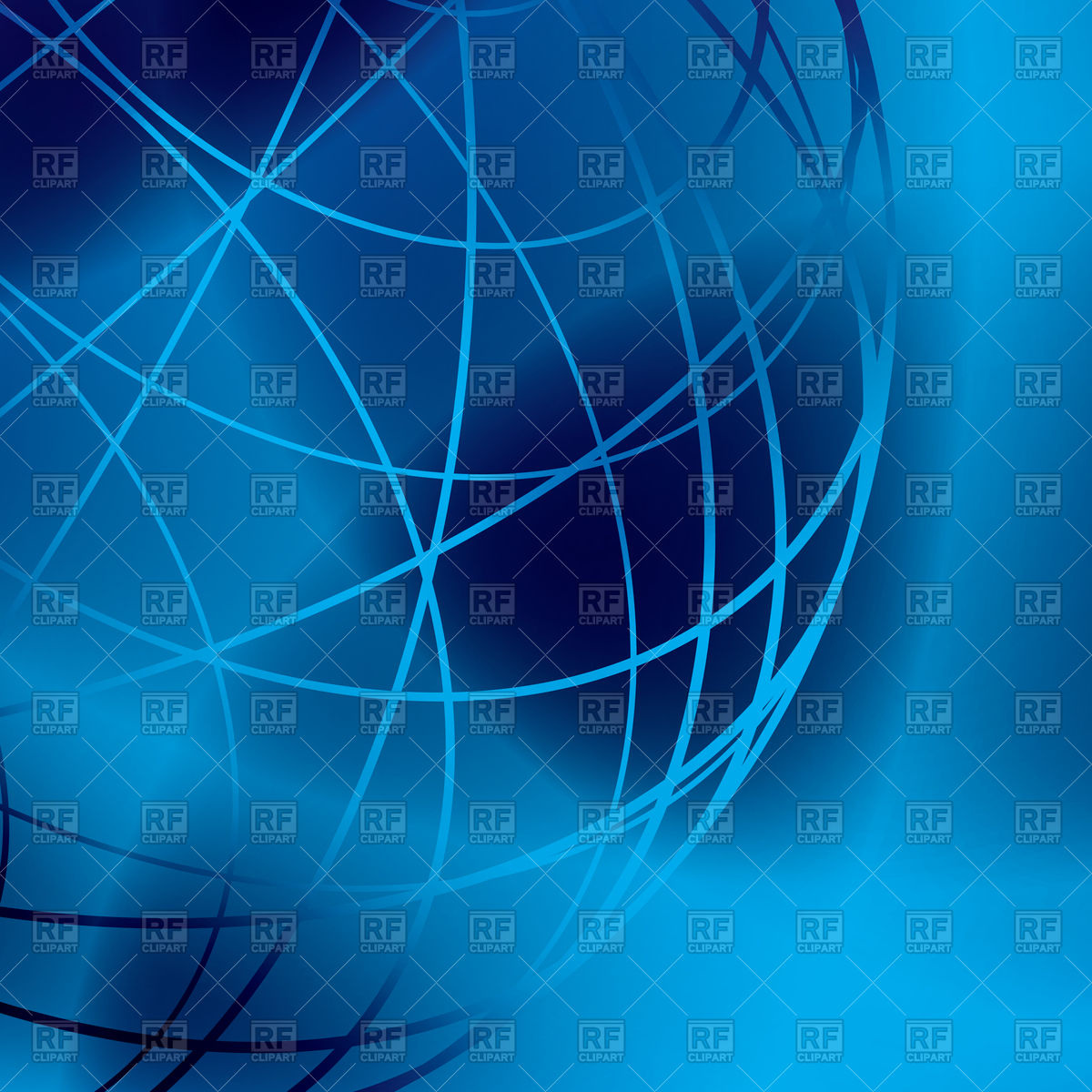 1200x1200 Abstract Background With Blue Lines And Gradient Vector Image