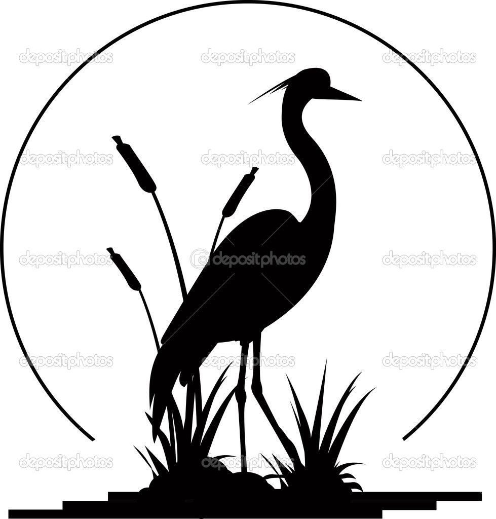 979x1024 Vector Heron Silhouette Silhouettes Heron, Silhouette, Blue Heron