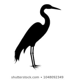 260x280 Vector Image Of The Silhouette Of The Birds Of The Heron