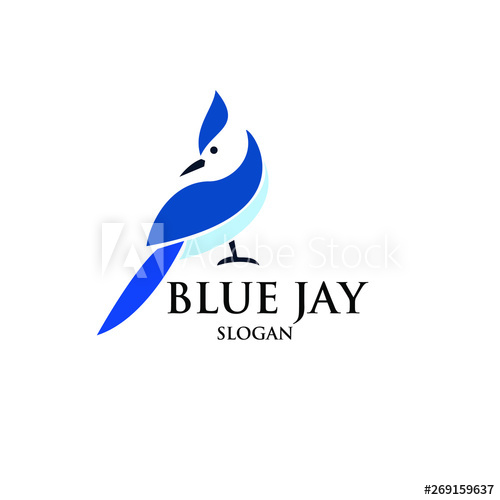 Blue Jay Bird Logo Icon Designs Vector Illustration 500x500 Blue Jay Bird Logo Icon Designs Vector Illustration