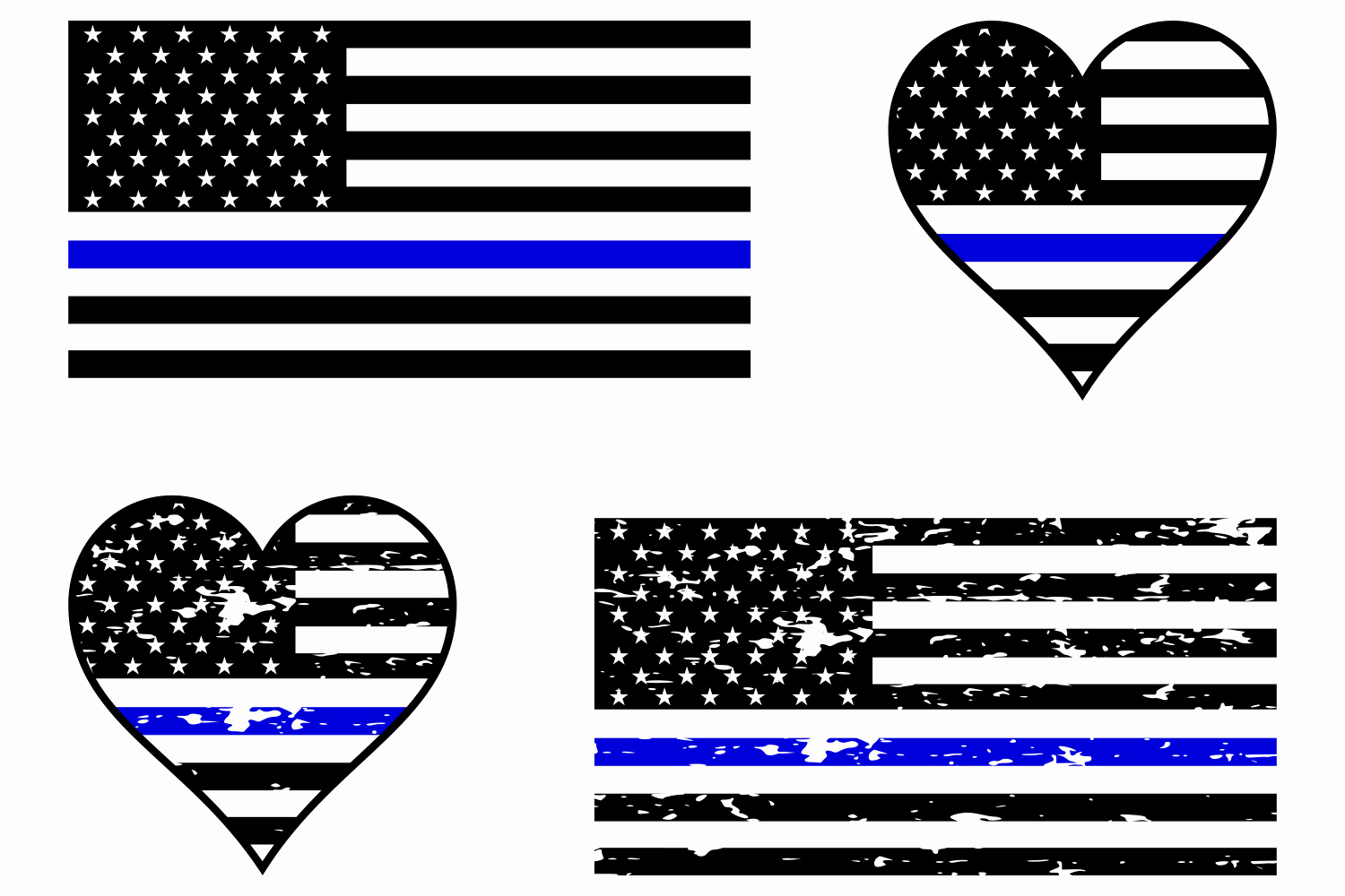 Download Thin Blue Line Vector at GetDrawings | Free download