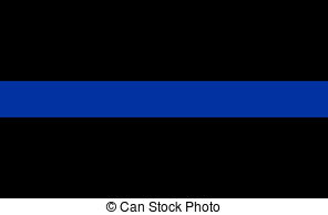 296x194 Thin Blue Line Flag Clipart
