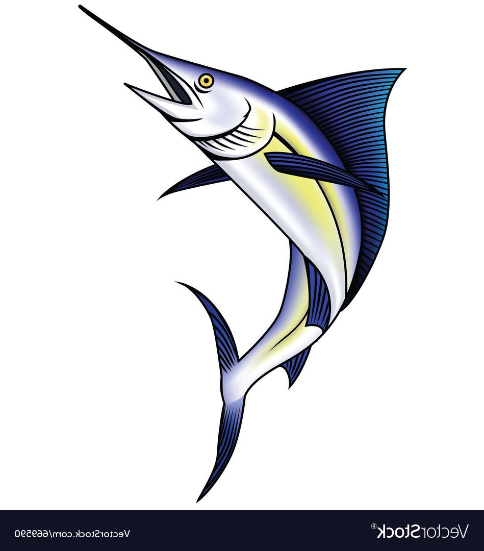 949x1080 Unique Striped Marlin Vector Design Free Vector Art, Images