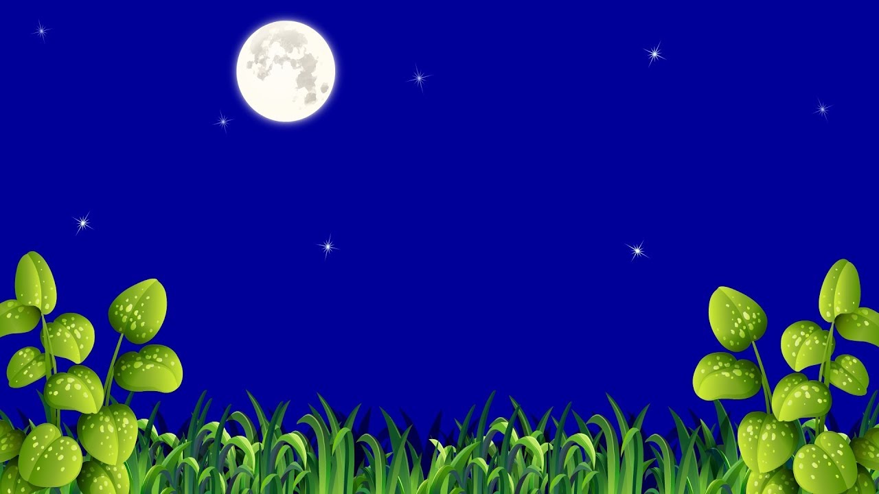 1280x720 Natural Night Moon Vector Background Video Footage Hd Blue