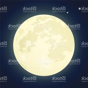 300x300 Tropical Island With Palm Trees In The Sea Against Full Moon