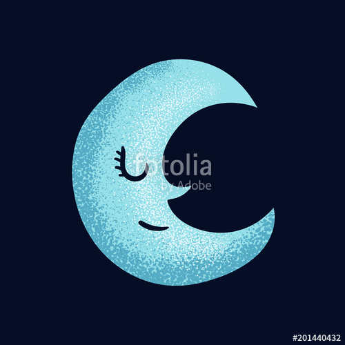 500x500 Cute Moon Vector Cartoon Stock Image And Royalty Free Vector